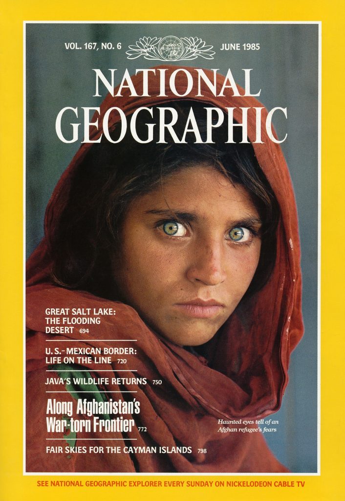 غلاف مجلة ناشيونال جيوغرافيك وتظهر عليه "شربات غولا"