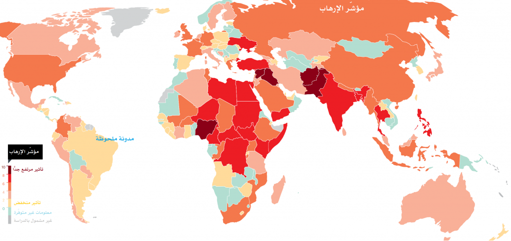 مؤشر الإرهاب العالمي 2017 - مدونة ملحوظة